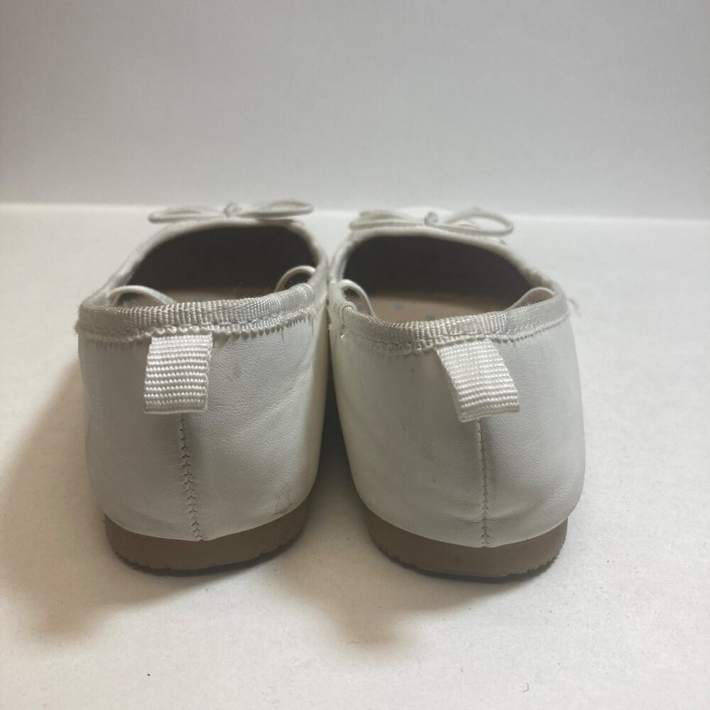 Cat & Jack Toddler Shoes White Mary Janes 9 Slip on Bow Accent - Picture 7 of 10
